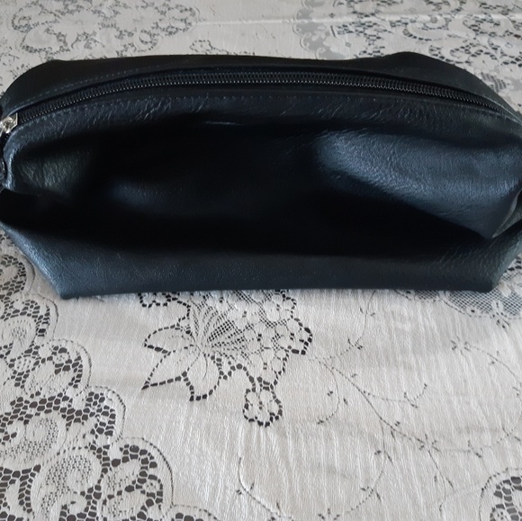 Sephora Black Faux Leather Make Up Bag